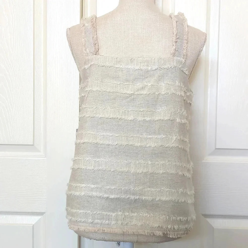 Le Clair De Lune Linen Tank - Picture 5 of 7